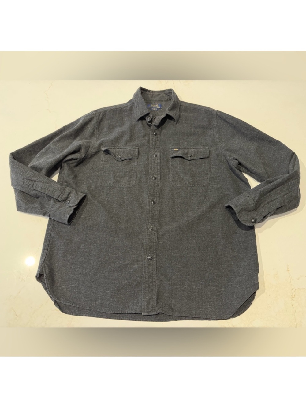 Polo Ralph Lauren grey flannel shirt